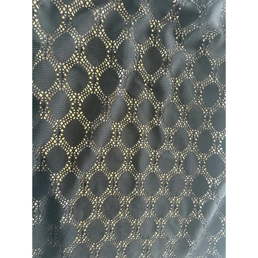 Vince Camuto Black Lace Overlay Lined Midi Pencil Skirt - Size L